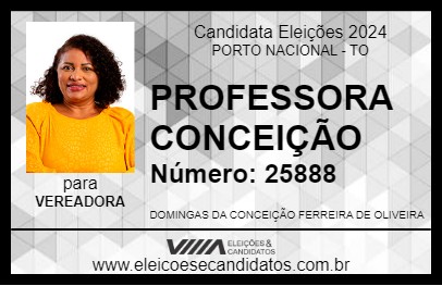 Candidato PROFESSORA CONCEIÇÃO 2024 - PORTO NACIONAL - Eleições