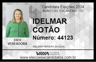 Candidato IDELMAR COTÃO 2024 - BURITI DO TOCANTINS - Eleições