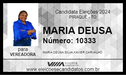 Candidato MARIA DEUSA 2024 - PIRAQUÊ - Eleições