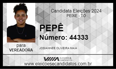 Candidato PEPÊ 2024 - PEIXE - Eleições