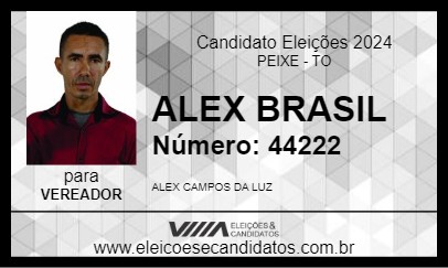 Candidato ALEX BRASIL 2024 - PEIXE - Eleições