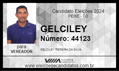 Candidato GELCILEY 2024 - PEIXE - Eleições