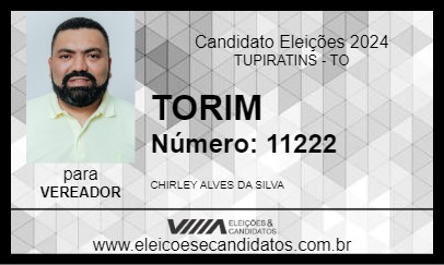 Candidato TORIM    2024 - TUPIRATINS - Eleições