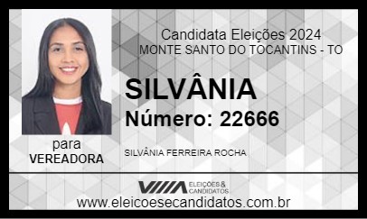 Candidato SILVÂNIA 2024 - MONTE SANTO DO TOCANTINS - Eleições