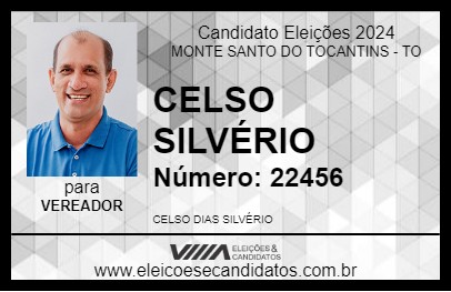 Candidato CELSO SILVÉRIO 2024 - MONTE SANTO DO TOCANTINS - Eleições