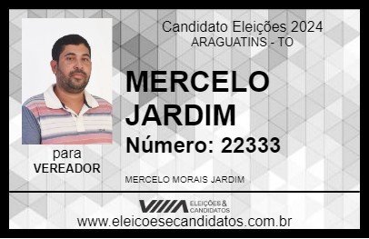 Candidato MERCELO JARDIM 2024 - ARAGUATINS - Eleições