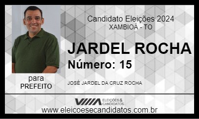 Candidato JARDEL ROCHA 2024 - XAMBIOÁ - Eleições