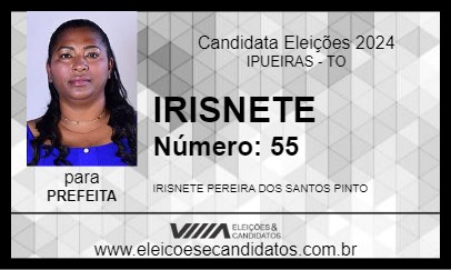 Candidato IRISNETE 2024 - IPUEIRAS - Eleições