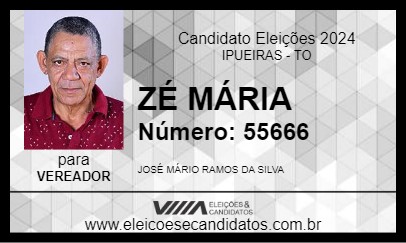 Candidato ZÉ MÁRIA 2024 - IPUEIRAS - Eleições