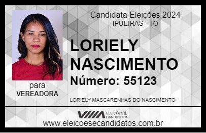 Candidato LORIELY NASCIMENTO 2024 - IPUEIRAS - Eleições