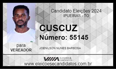 Candidato CUSCUZ 2024 - IPUEIRAS - Eleições