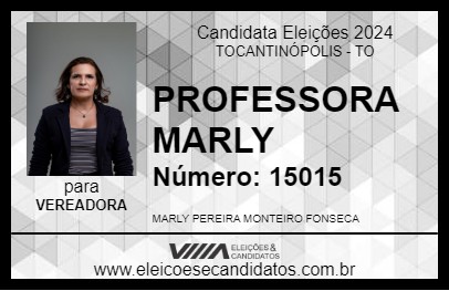 Candidato PROFESSORA MARLY 2024 - TOCANTINÓPOLIS - Eleições