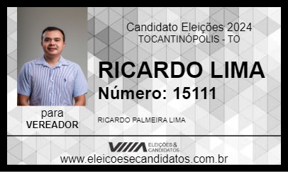 Candidato RICARDO LIMA 2024 - TOCANTINÓPOLIS - Eleições