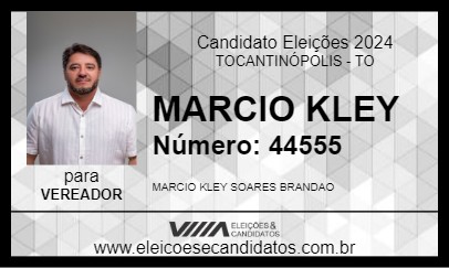 Candidato MARCIO KLEY 2024 - TOCANTINÓPOLIS - Eleições