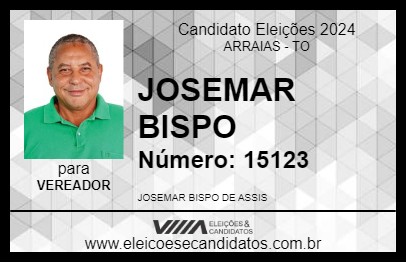 Candidato JOSEMAR BISPO 2024 - ARRAIAS - Eleições