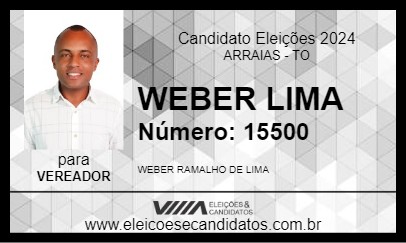 Candidato WEBER LIMA 2024 - ARRAIAS - Eleições