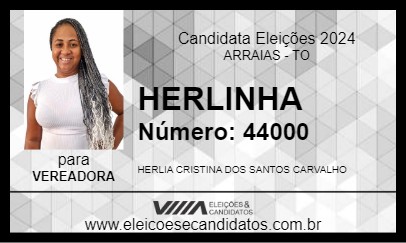 Candidato HERLINHA 2024 - ARRAIAS - Eleições