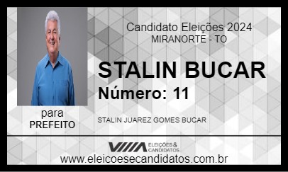 Candidato STALIN BUCAR 2024 - MIRANORTE - Eleições