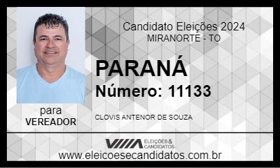 Candidato PARANÁ 2024 - MIRANORTE - Eleições