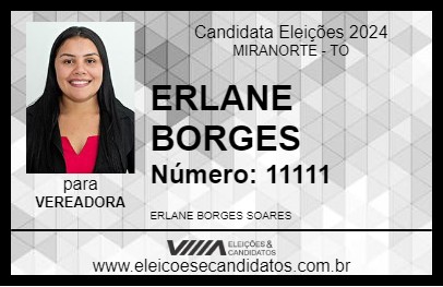 Candidato ERLANE BORGES 2024 - MIRANORTE - Eleições