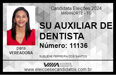 Candidato SU AUXILIAR DE DENTISTA 2024 - MIRANORTE - Eleições