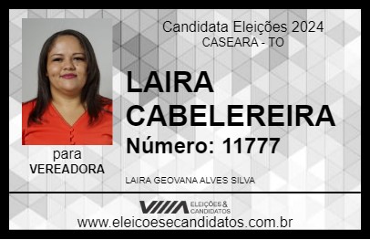 Candidato LAIRA CABELEREIRA 2024 - CASEARA - Eleições