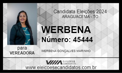 Candidato WERBENA 2024 - ARAGUACEMA - Eleições