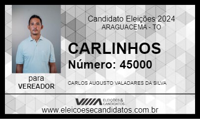 Candidato CARLINHOS 2024 - ARAGUACEMA - Eleições