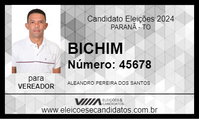 Candidato BICHIM 2024 - PARANÃ - Eleições