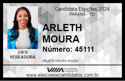 Candidato ARLETH MOURA 2024 - PARANÃ - Eleições