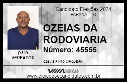 Candidato OZEIAS DA RODOVIARIA 2024 - PARANÃ - Eleições