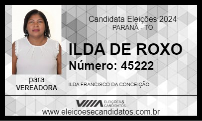 Candidato ILDA DE ROXO 2024 - PARANÃ - Eleições