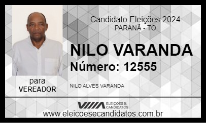 Candidato NILO VARANDA 2024 - PARANÃ - Eleições