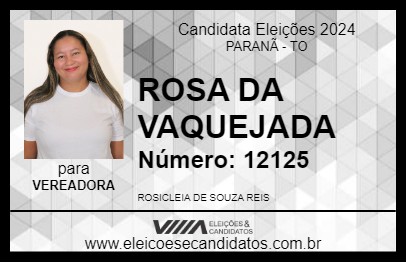 Candidato ROSA DA VAQUEJADA 2024 - PARANÃ - Eleições