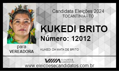 Candidato KUKEDI BRITO 2024 - TOCANTÍNIA - Eleições