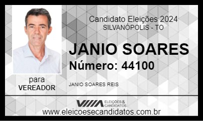 Candidato JANIO SOARES 2024 - SILVANÓPOLIS - Eleições