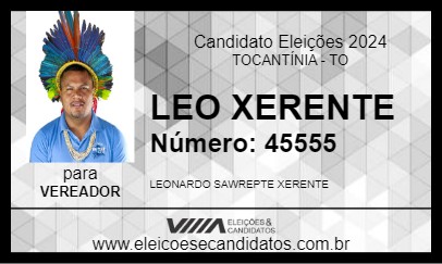 Candidato LEO XERENTE 2024 - TOCANTÍNIA - Eleições