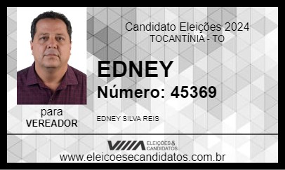 Candidato EDNEY 2024 - TOCANTÍNIA - Eleições