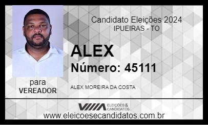 Candidato ALEX 2024 - IPUEIRAS - Eleições