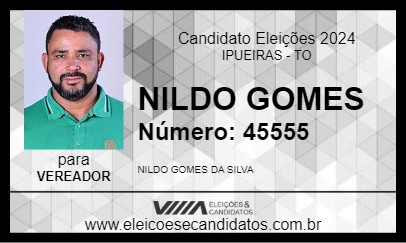 Candidato NILDO GOMES 2024 - IPUEIRAS - Eleições