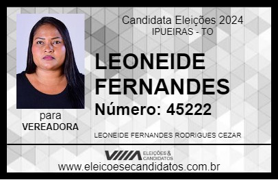 Candidato LEONEIDE FERNANDES 2024 - IPUEIRAS - Eleições