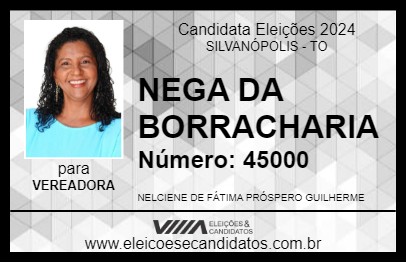 Candidato NEGA DA BORRACHARIA 2024 - SILVANÓPOLIS - Eleições