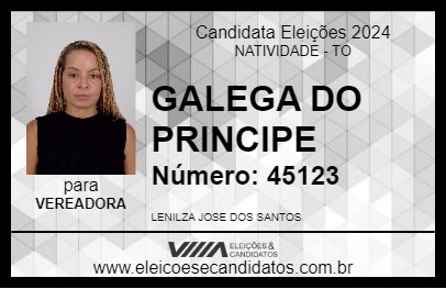 Candidato GALEGA DO PRINCIPE 2024 - NATIVIDADE - Eleições