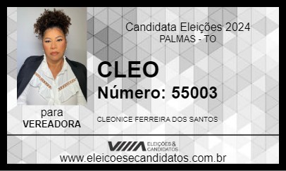 Candidato CLEO 2024 - PALMAS - Eleições