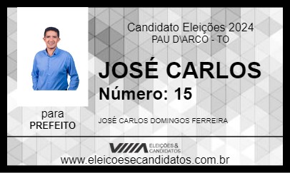 Candidato JOSÉ CARLOS 2024 - PAU D\ARCO - Eleições