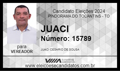 Candidato JUACI 2024 - PINDORAMA DO TOCANTINS - Eleições