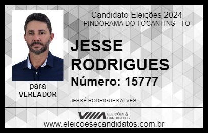 Candidato JESSE RODRIGUES 2024 - PINDORAMA DO TOCANTINS - Eleições