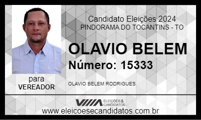 Candidato OLAVIO BELEM 2024 - PINDORAMA DO TOCANTINS - Eleições