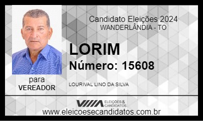 Candidato LORIM 2024 - WANDERLÂNDIA - Eleições