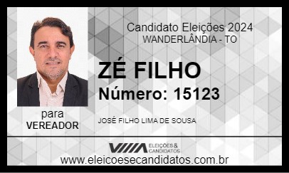 Candidato ZÉ FILHO 2024 - WANDERLÂNDIA - Eleições